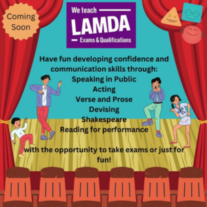 LAMDA (age guide 12 – 16) Monday 2pm