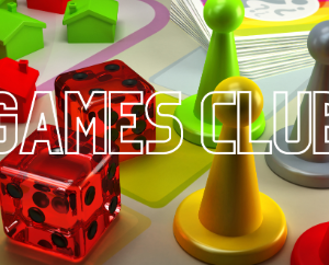 Games Club (age guide 7 – 12) Friday 11am