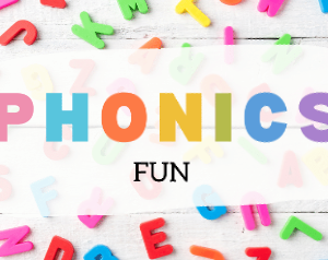Phonics Fun (age guide 5 – 7) Wednesday 12pm
