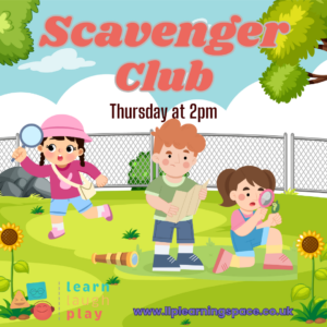 Scavenger Club (age guide 7 – 12) Thursday 2pm