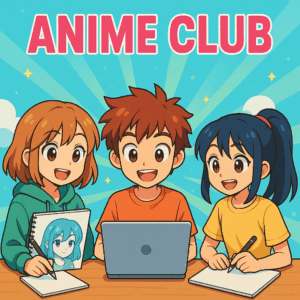 Anime Art Club 1 (age guide 8 – 16) Wednesday 10am