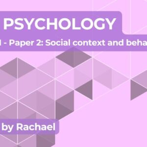 Exam Marking- GCSE (AQA) Psychology (2023) 8181 Paper 2: Social context and behaviour