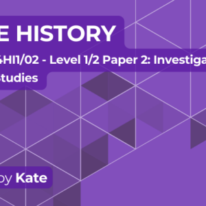 Exam Marking- IGCSE (Edexcel) History (2020) 4HI1/02 Paper 2: Investigation and Breadth Studies