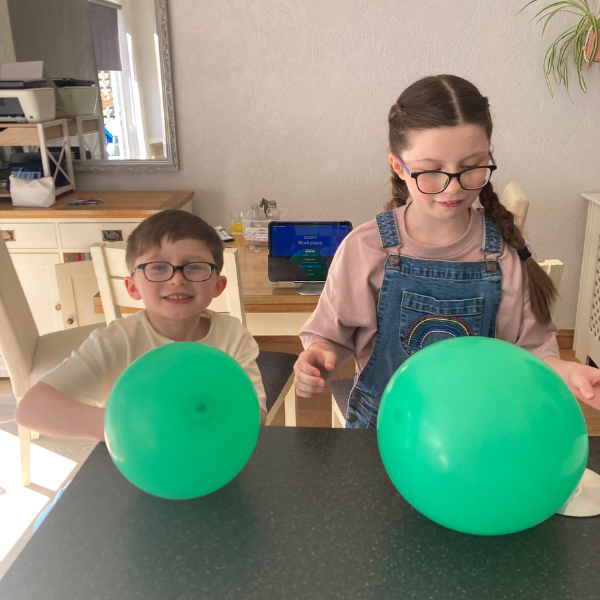 children learning through real world project based learning activity in home education UK
