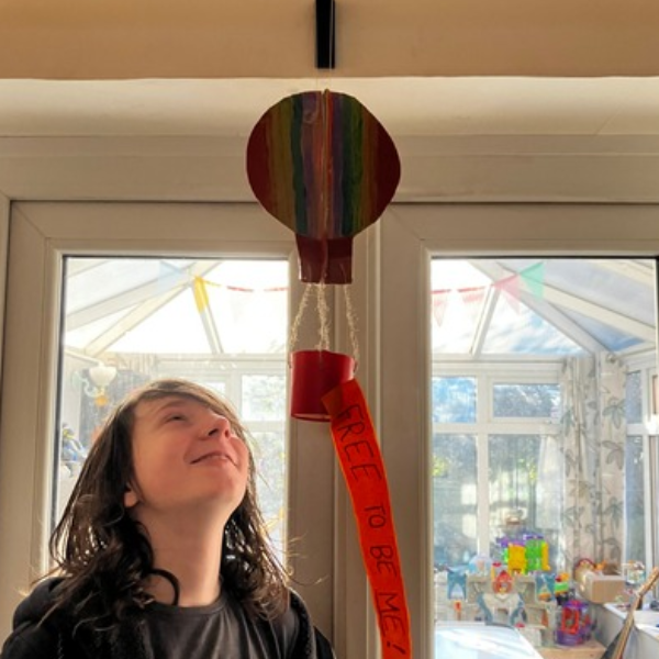 home educating child working on project based learning activity with practical task UK
